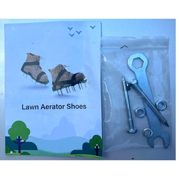 Pair Lawn Yard Grass Aerator Shoes Loosen The Soil & Root Growth Shoes for Lawn - Picture 6 of 8